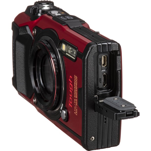 Olympus Tough TG-6 レッド 32GB SDカード付き Olympus Tough TG-6 Waterproof Camera (Red) New - Wi-Fi with Extra