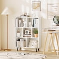 thumbnail image 2 of Costway 7 Cube Bookcase 3-Tier Modern Storage Organizer with 4 Metal Legs Bookshelves, 2 of 10