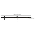 thumbnail image 3 of 6.6ft Carbon Steel Wood Door Hardware Kit Sliding Track Set Wall Mount, 3 of 10