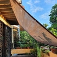 thumbnail image 1 of Heavy Duty Sun Shade Sail for Patio - 78x78 Inch Rectangle Sand Color UV Block Outdoor Canopy for Backyard, Garden & Sandbox, 1 of 7
