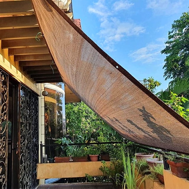 Heavy Duty Sun Shade Sail for Patio - 78x78 Inch Rectangle Sand Color UV Block Outdoor Canopy for Backyard, Garden & Sandbox
