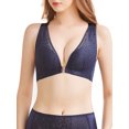 thumbnail image 1 of Women Lace Bra Front Closure No Underwire Plus Size Bras, 1 of 7