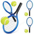 thumbnail image 1 of Vett 4 Sets Mini Tennis Racket And Balls Miniature Tennis Kit Tennis Racket Set Tennis Keychain Dollhouse Tennis Toy Tennis Gifts, 1 of 4