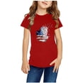 thumbnail image 2 of TopLLC Manches Courtes Col Rond Blouses & Chemises Chemises pour Enfants T-Shirt Graphique Manches Courtes Col Rond Crop Top pour 3-14 Ans Filles et Garçons T-Shirt Tee Blouse Fille, 2 of 4