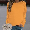 thumbnail image 2 of Pisexur Chandails à Capuche pour Femmes, Chandail Décontracté à Manches Longues, Col Rond, Mignon, Coupe Décontractée, Hauts, Chemise Ample, 2 of 4