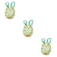 thumbnail image 2 of Baohd 1/2/3/5 Mesh Ball Bag Basketball Ball Carry Mesh Storage Net Bag Holder Green Yellow 3PCS, 2 of 6