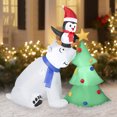 thumbnail image 2 of Christmas Airblown Polar Bear Scene, 2 of 6