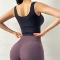 thumbnail image 3 of facefd Womens Front Zip Sport Bra Comfy Padded Shapewear Stretch Crop Top Vest, 3 of 8