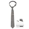 thumbnail image 1 of 6pcs Paisley Ties Set Casual Business Style Polyester Yarn Paisley Pattern Men Ties Handkerchief Set for Weddings, 1 of 8
