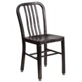 thumbnail image 1 of Black-Antique Gold Metal Indoor-Outdoor Chair, 1 of 9