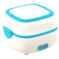 thumbnail image 1 of Graflsoa Double-Layer Stainless Steel Electric Lunch Box with Steaming Rack, 1L Capacity, 110V, Blue - Portable Food Heater for Rice, Dishes, and Eggs, Ideal for Work, School, and Travel, 1 of 6
