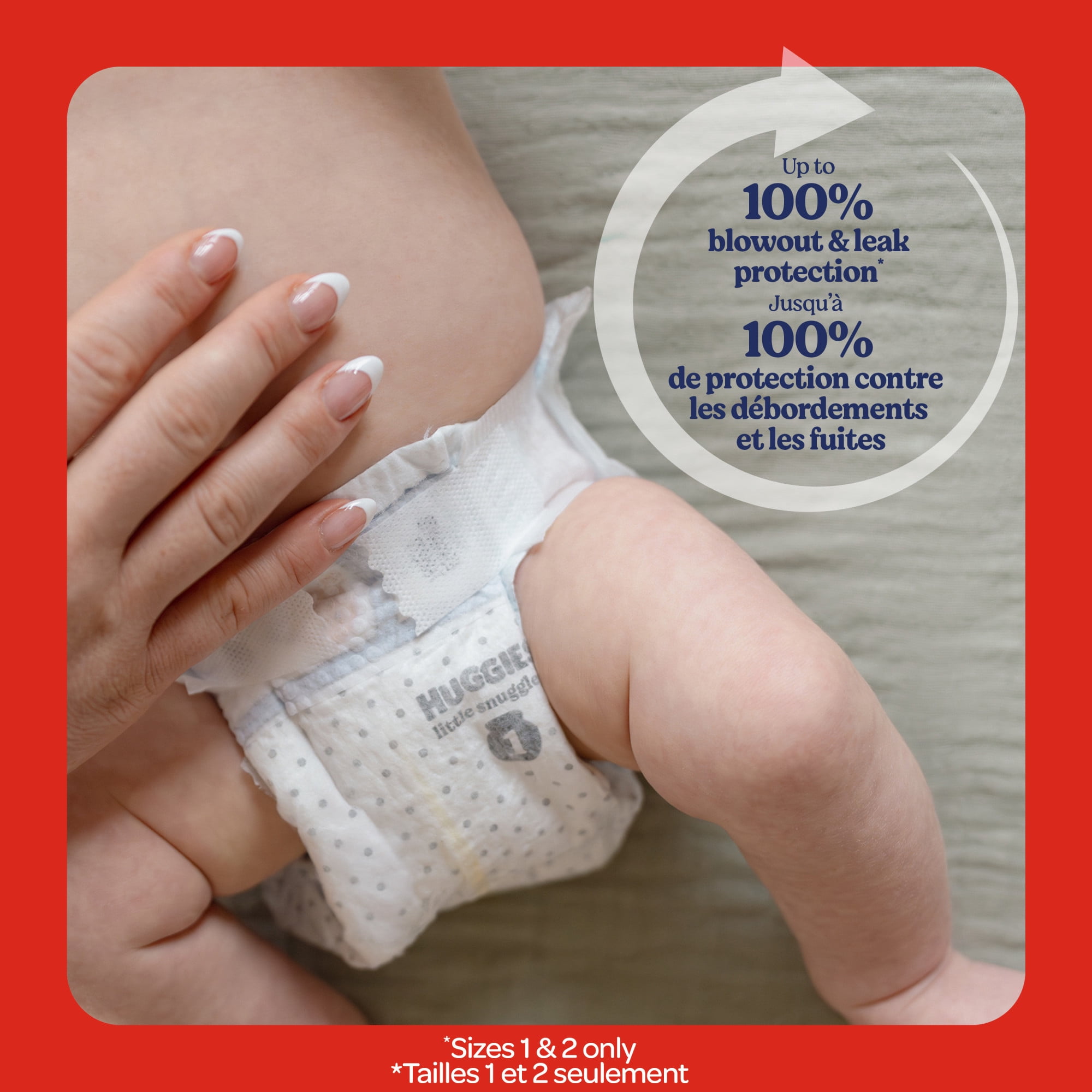 Huggies Little Snugglers Baby Diapers, Newborn (up to 10 lbs), 84 Ct