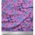 thumbnail image 1 of Soimoi Poly Georgette Fabric Tiles Moroccan Decor Fabric Printed Yard 42 Inch Wide, 1 of 3