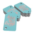thumbnail image 2 of Inkdotpot Real Rose Gold Foil Merry And Bright Christmas Tags Favor Hang Paper Tags 50 Pieces, 2 of 6