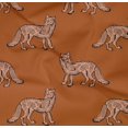 thumbnail image 4 of oneOone Organic Cotton Poplin Twill Fabric Fox Block Print Sewing Fabric BTY 42 Inch Wide, 4 of 4