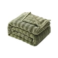 thumbnail image 4 of Suncoda Blanket, Solid Colour Flannel Rabbits Hair Blanket Nap Cover Blanket Heavy Sofa Blanket Velvet Blanket, 4 of 8