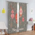thumbnail image 2 of Goory 2PCS Rideaux de Luxe Décoration de la Maison Longs Rideaux de Noël Rod Poche Fenêtre Rideaux Traitements Chambre Style-F W: 24 "x H: 59", 2 of 6