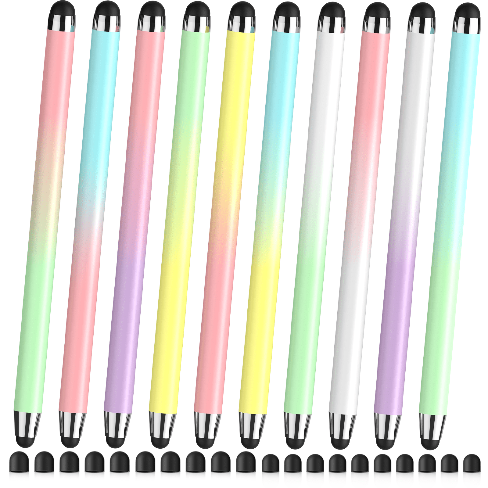 MEKO Stylus Pens for Touchscreen, 10-pack 2-in-1 Universal Capacitive ...