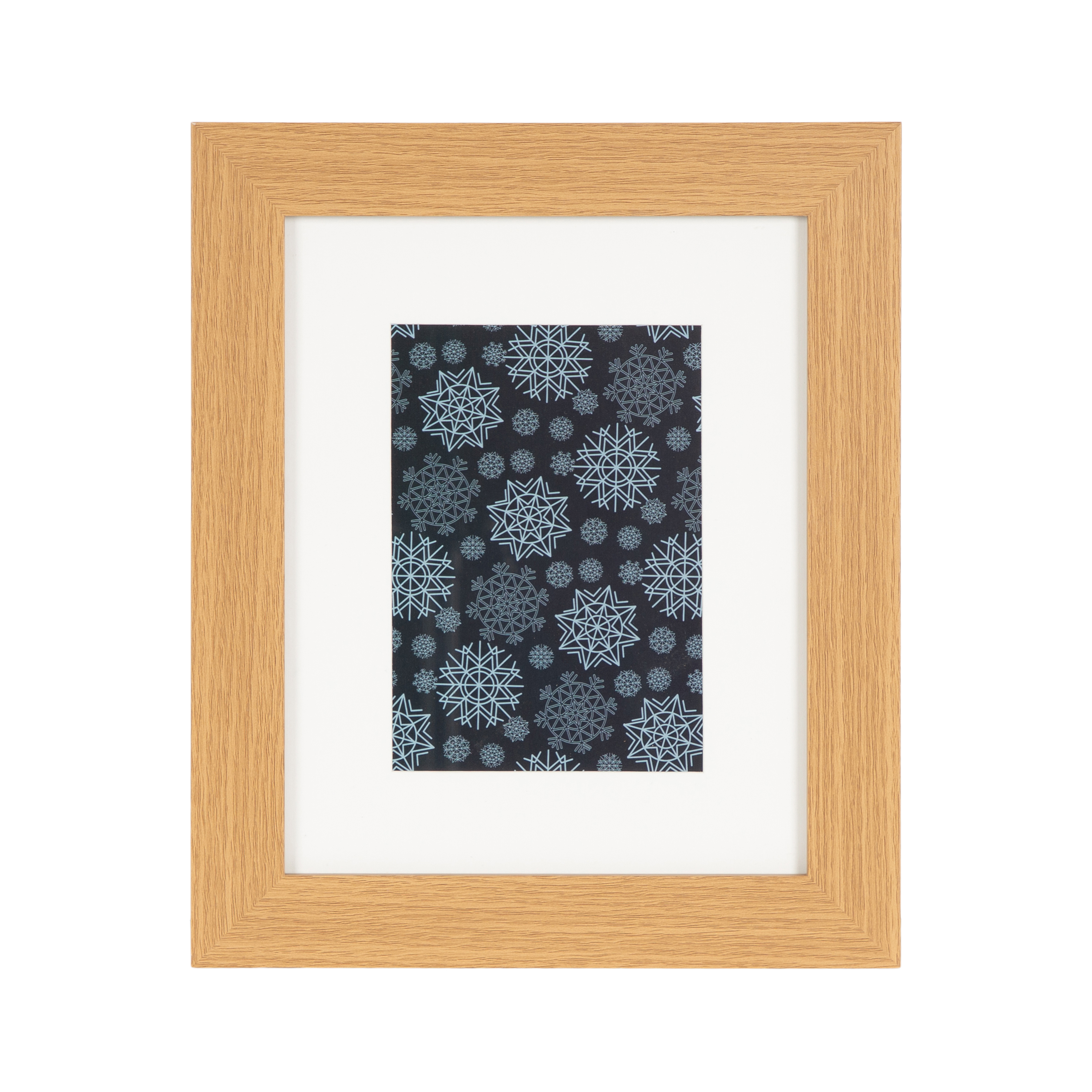 DesignOvation Tinta 8" x 10" Matted to 5" x 7" Brown Tabletop Picture Frame