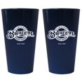 thumbnail image 1 of Milwaukee Brewers Lusterware Pint Glass - Set of 2, 1 of 1