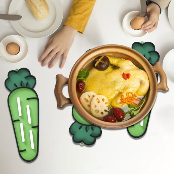 Linnome Tapis de Séchage en Silicone pour Cuisine Antidérapant Couvercle Multifonction Cuillère Planche à Découper Égouttoir Support Résistant à la Chaleur et Compatible Lave-Vaisselle