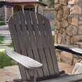 thumbnail image 3 of Noble House Malibu Wood Adirondack Rocking Chair in Dark Grey (Set of 2), 3 of 23