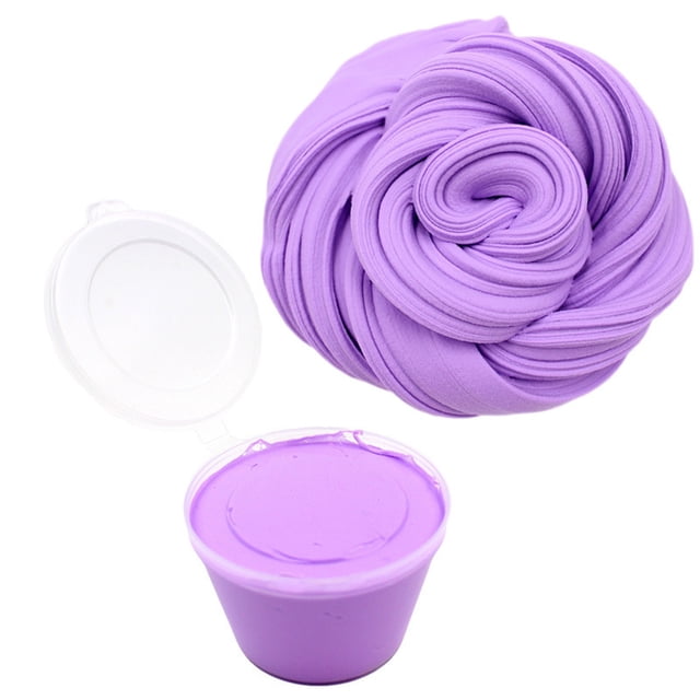 Purple Solid Color Butter Slime Clay Toy Non Settling Stretchy Diy Craft Purple Color With Accessories For Creative Play