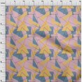 thumbnail image 3 of oneOone Georgette Viscose Fabric Rectangle & Triangle Geometric Print Fabric By The Yard 42 Inch Wide, 3 of 4