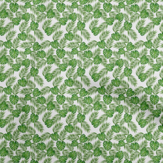 oneOone Georgette Viscose White Fabric Tropical Sewing Craft Projects Fabric Prints By Yard 42 Inch Wide