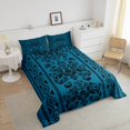 thumbnail image 4 of Erosebridal Aztec Damask Bedding Queen Comforter Set, Retro Floral Down Comforter, Bohomian Theme Decor, Reversible, 4 of 7