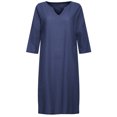 thumbnail image 2 of 2025 et Robe Décontractée en Lin à Manches Courtes pour Femmes Vacances Semi-Décontractée Robes Maxi Décontractées pour Femmes Robe Mini à Col en V Robe Décontractée pour Femmes Couleur Unie Femmes, 2 of 7