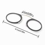Ultra-Light Rimless Reading Glasses for Men Women Adjustable Clip-On Nose Pads with Protective Case