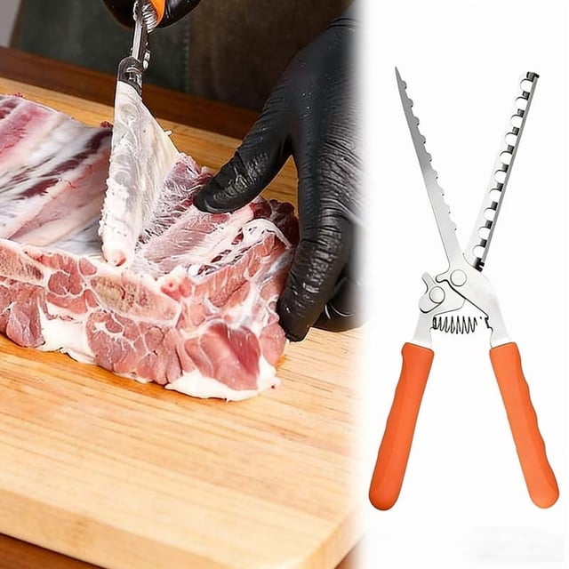 Birdeem Rib Membrane Remover, Stainless Steel Rib Prep Tool for Effortless Membrane Removal, Ergonomic Handle for Secure Grip, Dishwasher Safe BBQ Accessory for Grilling and Cooking