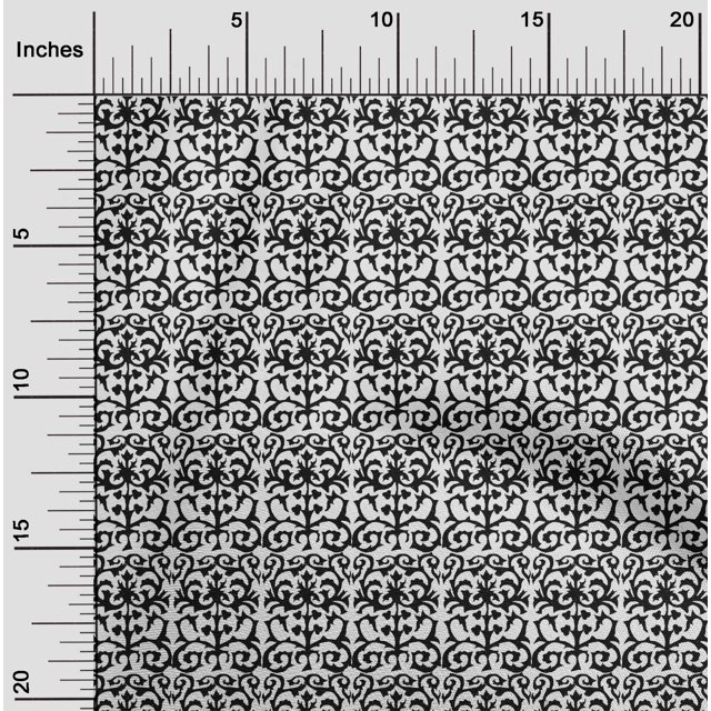 oneOone Cotton Flex Fabric Leaves|Swirl & Floral Block Decor Fabric Printed BTY 40 Inch Wide