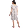 thumbnail image 4 of Moomaya Chemise de Nuit d'Allaitement pour Femmes à Col Rond Imprimée en Popeline de Coton, 4 of 4
