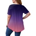 thumbnail image 4 of AMERTEER Femmes Mode Dentelle Uni à Empiècements Col Rond Manches Courtes T-Shirt Blouse Hauts T-Shirt pour Femmes, 4 of 6