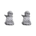 thumbnail image 1 of Baohd Gracieuse Résine Fille Ange Figurine Statue Décoratif Accent de Bureau à Genoux 2Set, 1 of 6