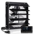 thumbnail image 1 of VEVOR 20 inch Shutter Exhaust Fan, Wall Mounted Attic Vent Fan with Smart Programming Variable Speed Temperature Control, 4800 CFM,EC Motor,Timer, Black, 1 of 9