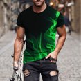 thumbnail image 1 of Qertyioot T-shirt à Manches Courtes Imprimé pour Hommes Col Rond Mode Décontractée Manches Courtes Liquidation, 1 of 5