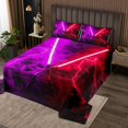 thumbnail image 2 of Erosebridal Lightsaber Coverlet Set Twin, Cool Lightning Bedding Set, Modern Geometric Decor 2pcs, 2 of 5