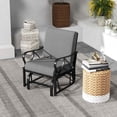 thumbnail image 1 of Costway Patio Rocking Chair with Cushion Heavy-Duty Metal Frame Smooth Glider Outdoor Gray, 1 of 9