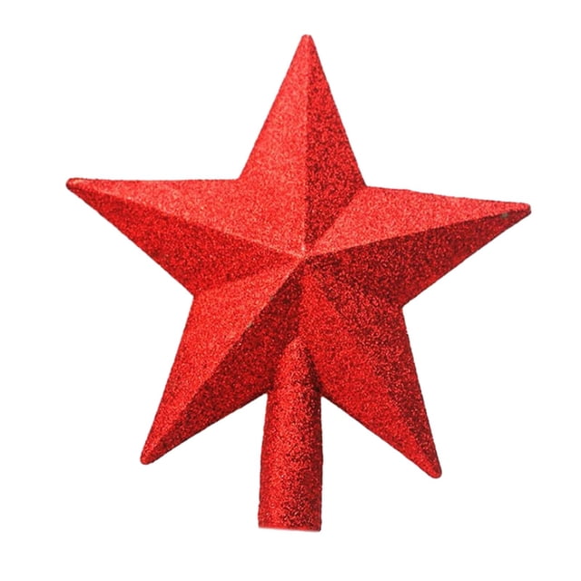 KLKCMS Christmas Tree Top Party Lightweight Star for Christmas Tree Top Christmas Gifts Red