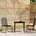 thumbnail image 1 of vidaXL 3 Piece Garden Dining Set Black, 1 of 5
