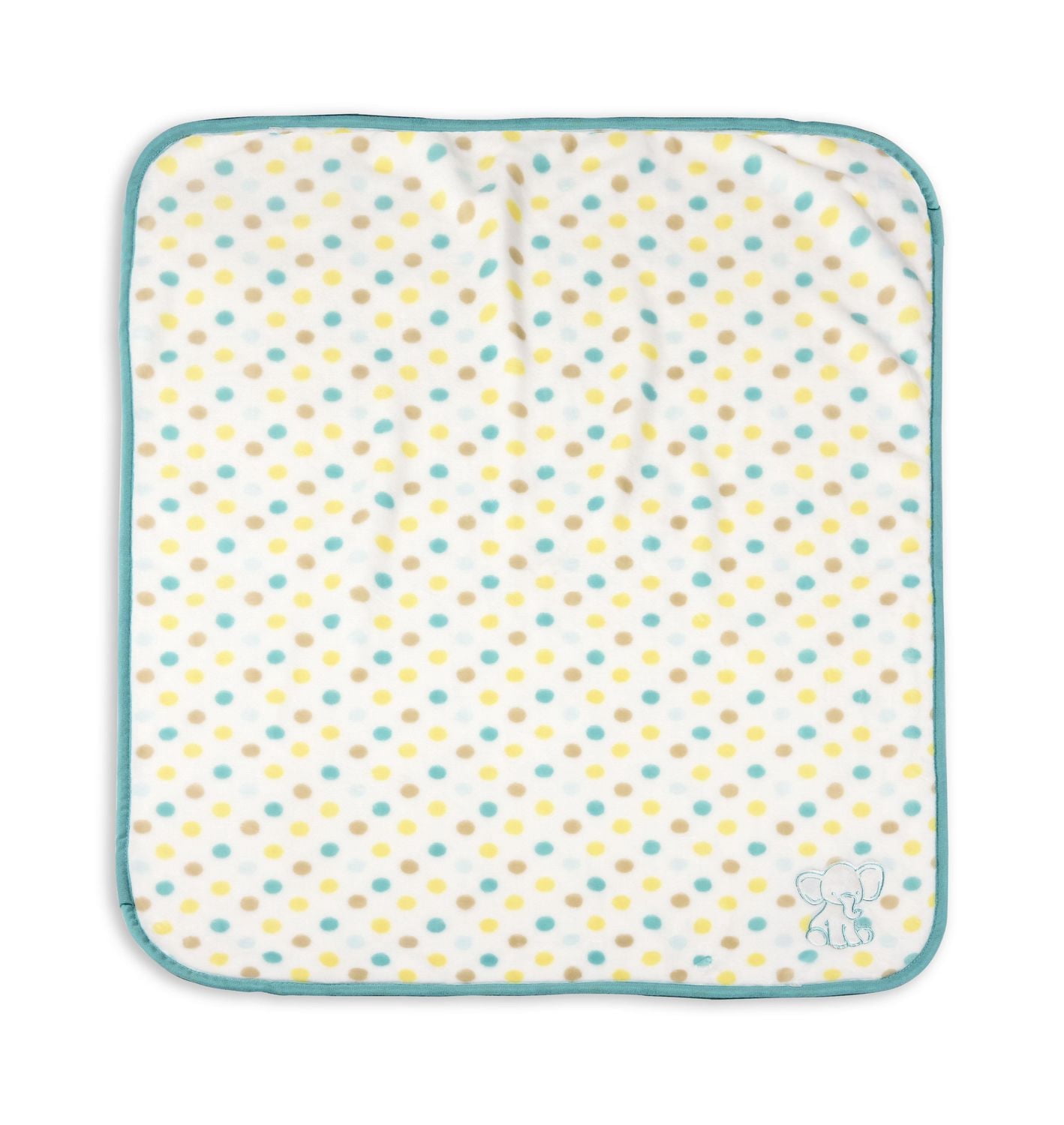 Couverture George pour bébé à motif d'éléphant avec applique