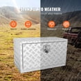 thumbnail image 4 of VEVOR Underbody Aluminum Truck Tool Box 30" x 17" x 18" Trailer RV Tool Storage, 4 of 8