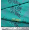 thumbnail image 2 of Soimoi Blue polyester Crepe Fabric Berries Leaves Decor Fabric Printed Yard 42 Inch Wide, 2 of 2