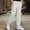 c01White, variant on LNWUY Men Elastic Waist Waffle Trousers Comfort Straight Fit Flat Front Dress Pant Classic Fit Flat Front Dress Pants Black XXXL
