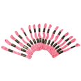thumbnail image 2 of 25 Pcs Cotton Sewing Pink Thread Needlepoint Stitch Embroidery Cross Floss Skein, 2 of 5