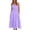 Purple, variant on Women's Sleeveless Dress, Summer Midi Dress in Cotton Linen, Casual V-Neck Hollow Out Beach Dress, Relaxed Knee-Length Dress for Vacation(核心词:Women's Sleeveless Dress, Summer Midi Dress)
