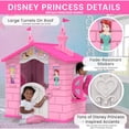 thumbnail image 5 of Maison de jeu en plastique intérieure/extérieure Delta Children Disney Princess avec assemblage facile, 5 of 5